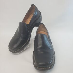 Sofft Women's Black Leather Slip-on Walking Loafers Comfort Shoes Size 6.5